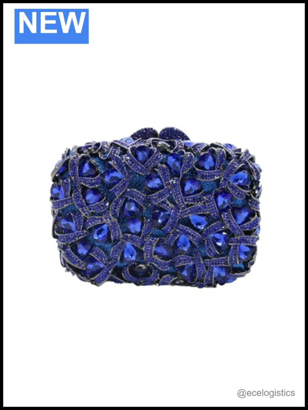 Sparkly Crystal Evening Clutch Rhinestone Bridal Purse Prom Party Bag